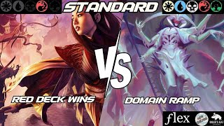 Red Deck Wins VS Domain Ramp MTG Standard [upl. by Enram]