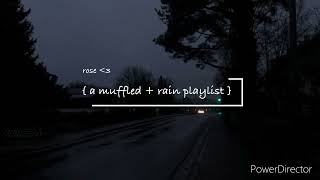 a muffled  rain playlist [upl. by Anitsirk]