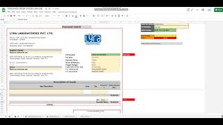 PURCHASE ORDER  INVOICE SYSTEM BY GOOGLE SHEET [upl. by Alvord]