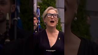 MERYL STREEPS CUTE REACTION  OVIEDO SPAIN 2023  shorts actress hollywood celebrity [upl. by Hintze564]