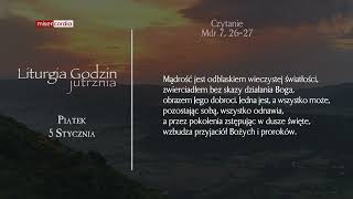 Liturgia Godzin  Jutrznia  Piątek 5 Stycznia [upl. by Ecertak]