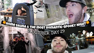 Home Sauna amp The MOST Romantic Spooky Night  Vlogtober Day 29 [upl. by Louie873]