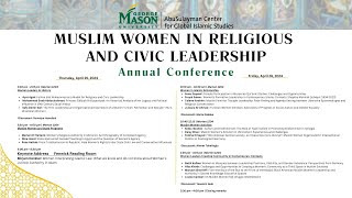 Muslim Women in Religious and Civic Leadership Conference  Asma Sayeed [upl. by Eilatam]