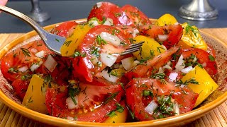 Der leckerste Tomatensnack 🍅 Super Salat – einfach und schnell [upl. by Yazbak]