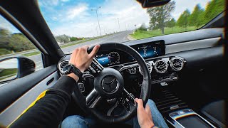 2023 MercedesBenz A Class  A180 AMG Line  POV Test Drive 4K [upl. by Nodarse]