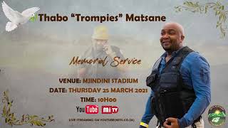 Thabo Trompies Matsane Memorial Service [upl. by Aihsem]