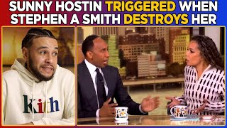 Sunny Hostin TRIGGERED when Stephen A Smith DESTROYS Her with FACTS [upl. by Urian25]