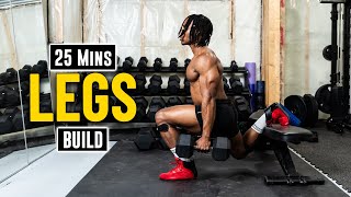 25 Mins Dumbbell Workout For Bigger Legs Build Muscle 13 [upl. by Osicnarf]