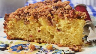 Lemon Streusel Cake Recipe Demonstration  Joyofbakingcom [upl. by Melva]