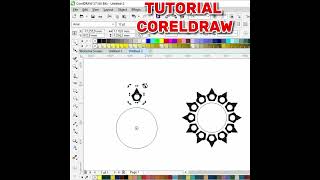 Tutorial Coreldraw cara buat motif melingkar [upl. by Tamra195]