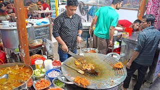 Bengali Style Tandoori Bread with Chicken Chaap  Bangladeshi Street Food [upl. by Vullo480]