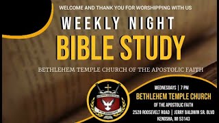 Wednesday Night Bible Class  10302024 [upl. by Blatt]