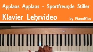 Wie man Applaus Applaus von den Sportfreunden Stiller auf PianoKlavier spielt  Tutorial HD [upl. by Ahsilahk]