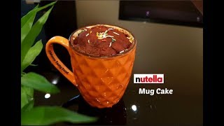 2 Minute Nutella Mug Cake  Microwave Nutella Cake  How to Make Homemade Mug Cake Nutella [upl. by Goober]