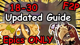 How to beat 1830 F2P UPDATED GUIDE Cookie Run Kingdom [upl. by Ais494]