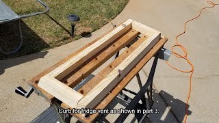 How I did my roof curb fabrication [upl. by Washburn]