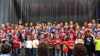 Veterans Day Kindergarten amp 1st Grade Performance [upl. by Eceertal720]