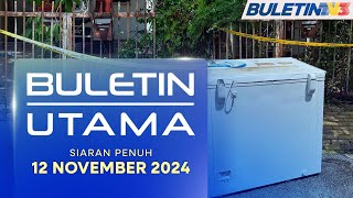 Lelaki Simpan Mayat Dalam Peti Sejuk Beku Sejak 2021  Buletin Utama 12 November 2024 [upl. by Nonie]