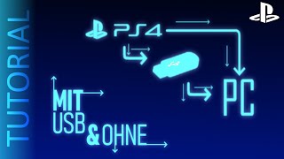 Dateien von PS4 auf PC übertragen mit amp ohne USBStick PS4GERMAN [upl. by Aihcela]