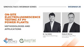 Onsite Electroluminescence Testing at PV Power Plants  Solar Webinar ELtest [upl. by Alekim718]