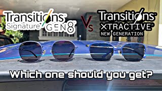 Essilor Transitions Xtractive amp Transitions Signature Gen 8 Comparison [upl. by Arielle]