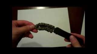 KaBar Zombie Acheron Skeleton Knife Paracord Handle Instructions [upl. by Flemming]