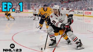 Making A Superstar  NHL 23  Be a Pro Ep1 [upl. by Asseralc]