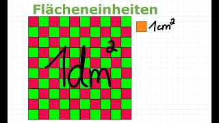 Flächeninhalt und Rauminhalt  Flächeneinheiten umrechnen  Mathe einfach erklärt [upl. by Mastat480]