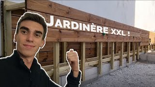 Fabriquer une jardinière de 10m en lames de terrasse ep2 [upl. by Soinski97]