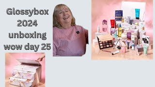 Unboxing Glossybox beauty advent calendar 2024 is it worth it A fabulous day 25 [upl. by Raynata]