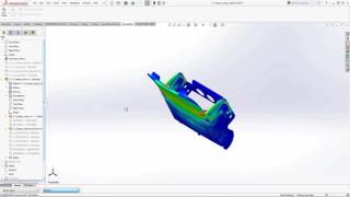 SOLIDWORKS Simulation  Superimpose Simulation Results on Model [upl. by Lleumas]