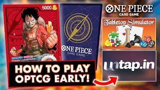 HOW TO PLAY THE ONE PIECE TCG EARLY Tabletop Sim UntapIn  ONE PIECE CARD GAME [upl. by Stultz]