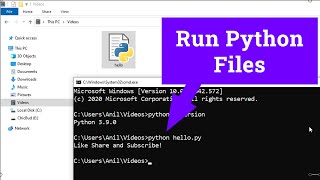 How to Run a Python  py  File in Windows laptop  computer [upl. by Brock403]