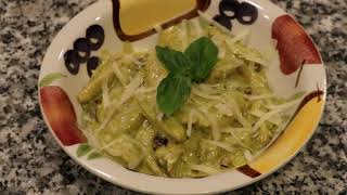 Homemade Gnocchi with Pesto Cream Sauce [upl. by Llireva116]