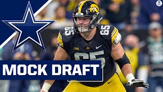 2022 NFL Mock Draft Cowboys select DOMINATE defensive lineman at No 24  CBS Sports HQ [upl. by Chiang956]