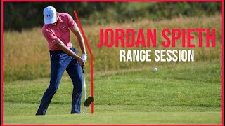 Range Session  Jordan Spieth Swing amp Slow Motion Wedge to Driver 2021 [upl. by Dyanna]