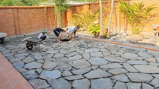 garden stone paving techniques natural stone [upl. by Andrey522]