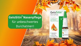 GeloSitin® Nasenpflege – Bei trockener Nasenschleimhaut [upl. by Heng]