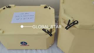 919829051660 FISH BOX shippers fish tub sunami box meen box rubber clamp box white ice box [upl. by Leirol]