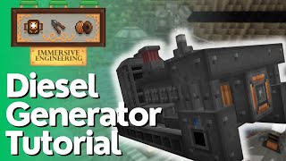 Diesel Generator Full Tutorial  Immersive Engineering [upl. by Alyss]