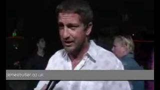 Gerard Butler interview on Robert Burns the movie at Film Premiere [upl. by Auqenahs]