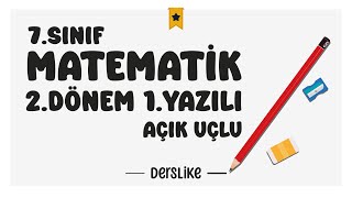 7 Sınıf Matematik 2Dönem 1Yazılı Soruları 2024 [upl. by Aeel]