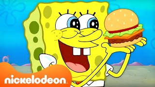 SpongeBobs Best KRABBY PATTY Food Moments  SpongeBob SquarePants  Nickelodeon UK [upl. by Ameyn]