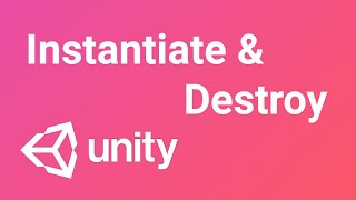 C Instantiate amp Destroy a gameObject  Unity Tutorial [upl. by Nwahshar]