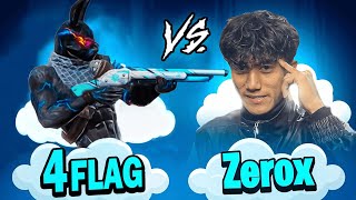 Who Is Spinner God💫 Zerox FF Vs 4FLAG 😱🎯 1 VS 1 FIGHT [upl. by Ayram]