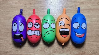 Making GLOSSY Slime with Funny Balloons  Satisfying Slime video 615 [upl. by Jeanna]