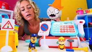 Die Paw Patrol geht in Nicoles Laden einkaufen Spielzeugvideo [upl. by Jaehne]