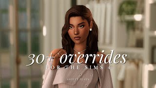 30 overrides for realistic amp aesthetic gameplay  the sims 4 [upl. by Bedwell57]