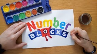 Numberblocks logo  Cbeebies  painting [upl. by Aenitsirhc336]