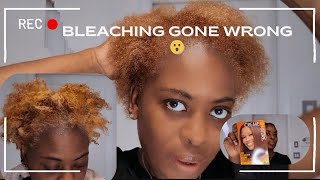 DYING MY HAIR BLEACHING GONE WRONG 😲 NOT WHAT I EXPECTED [upl. by Smallman927]